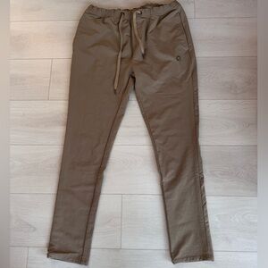Kuhl Tan Jogger Style Skinny Leg Men’s Pants with Elastic Waistband